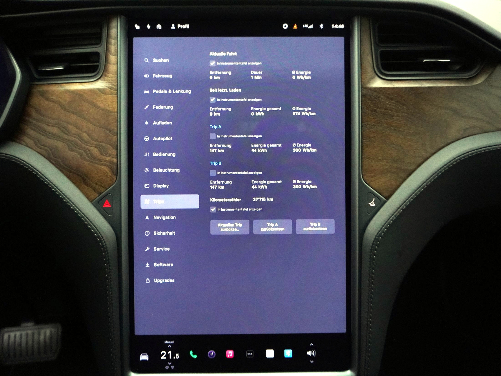 TESLA Model X Maximale Reichweite AWD