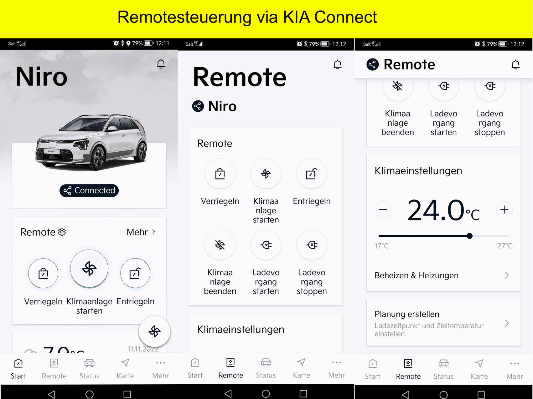 KIA Niro EV Power light