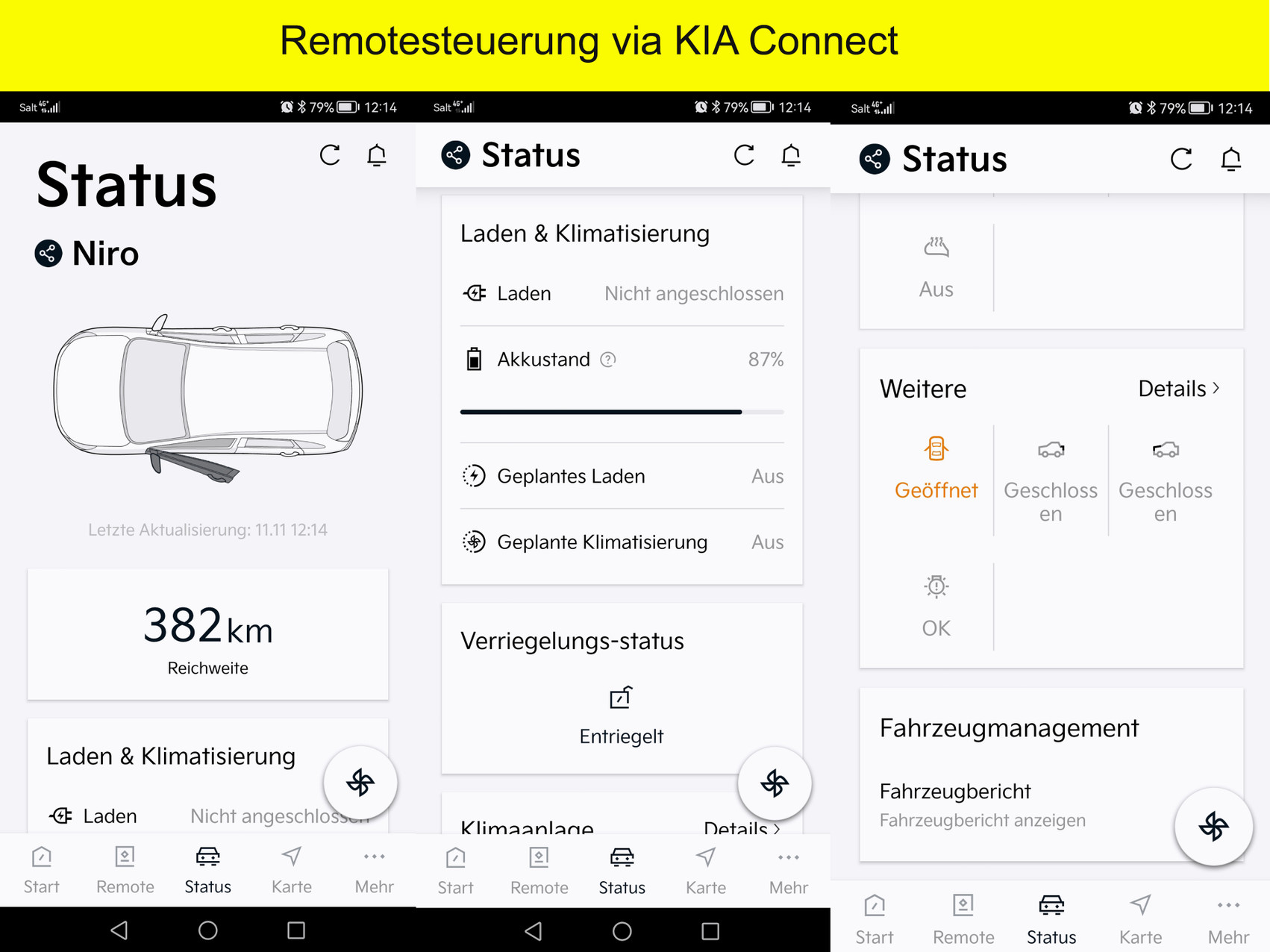 KIA Niro EV Power light
