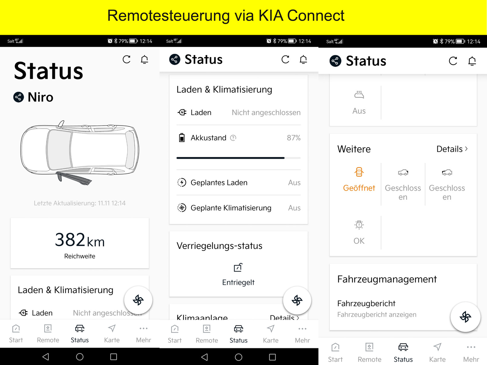 KIA Niro EV Power light